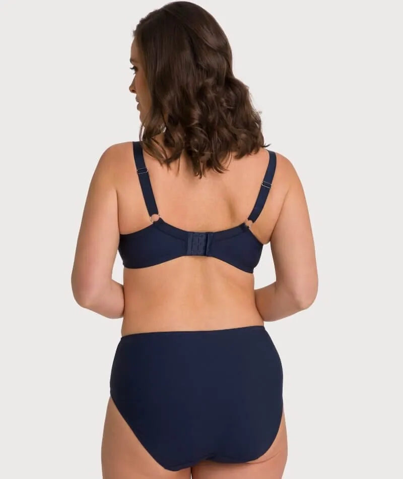 Ava & Audrey Jacqueline Full Brief with Lace - Sapphire