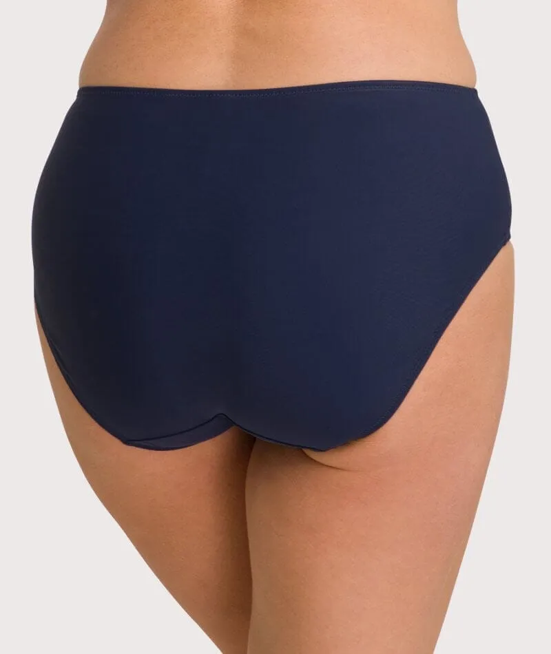Ava & Audrey Jacqueline Full Brief with Lace - Sapphire