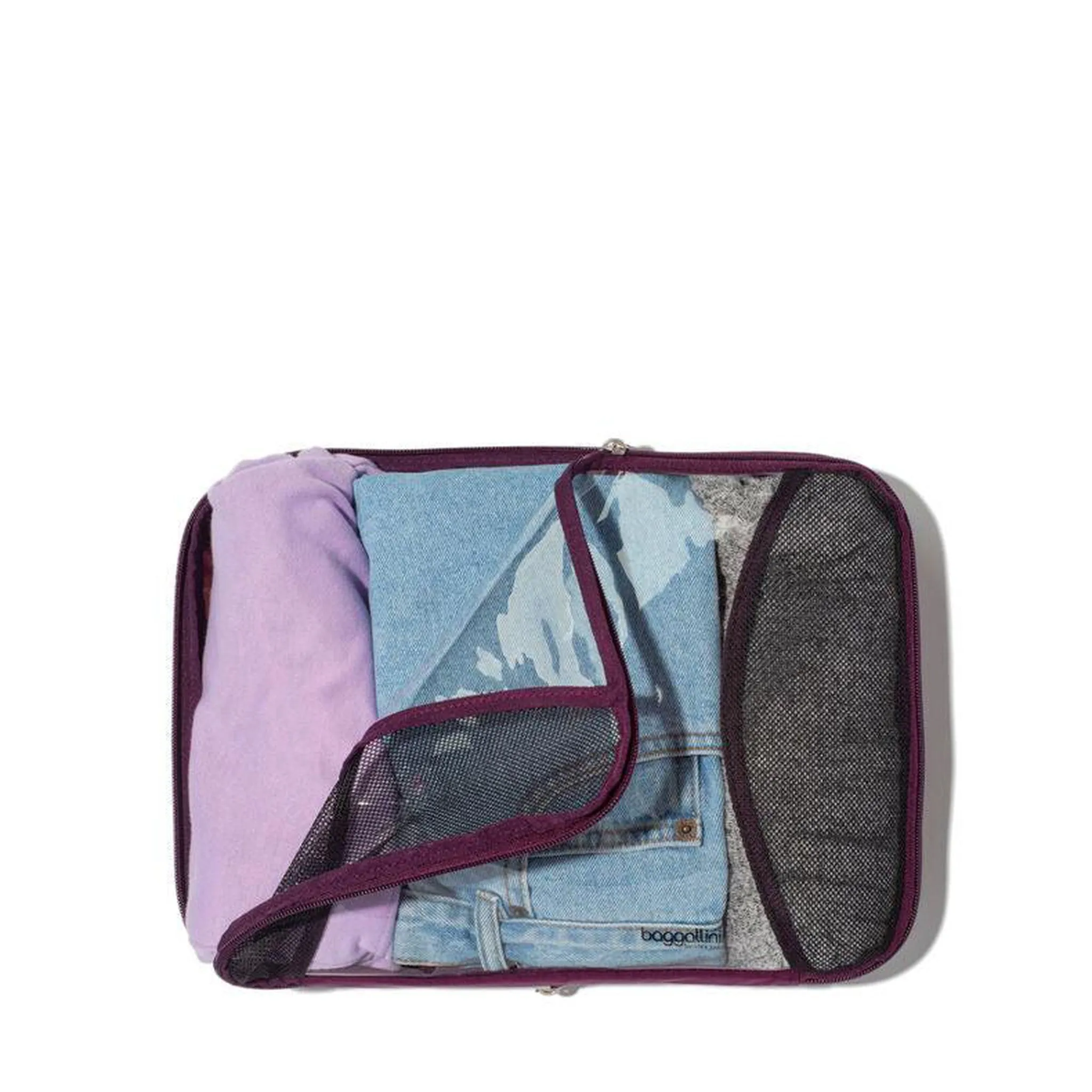 Baggallini Travel 2 Medium & 1 Large Compression Packing Cube Set