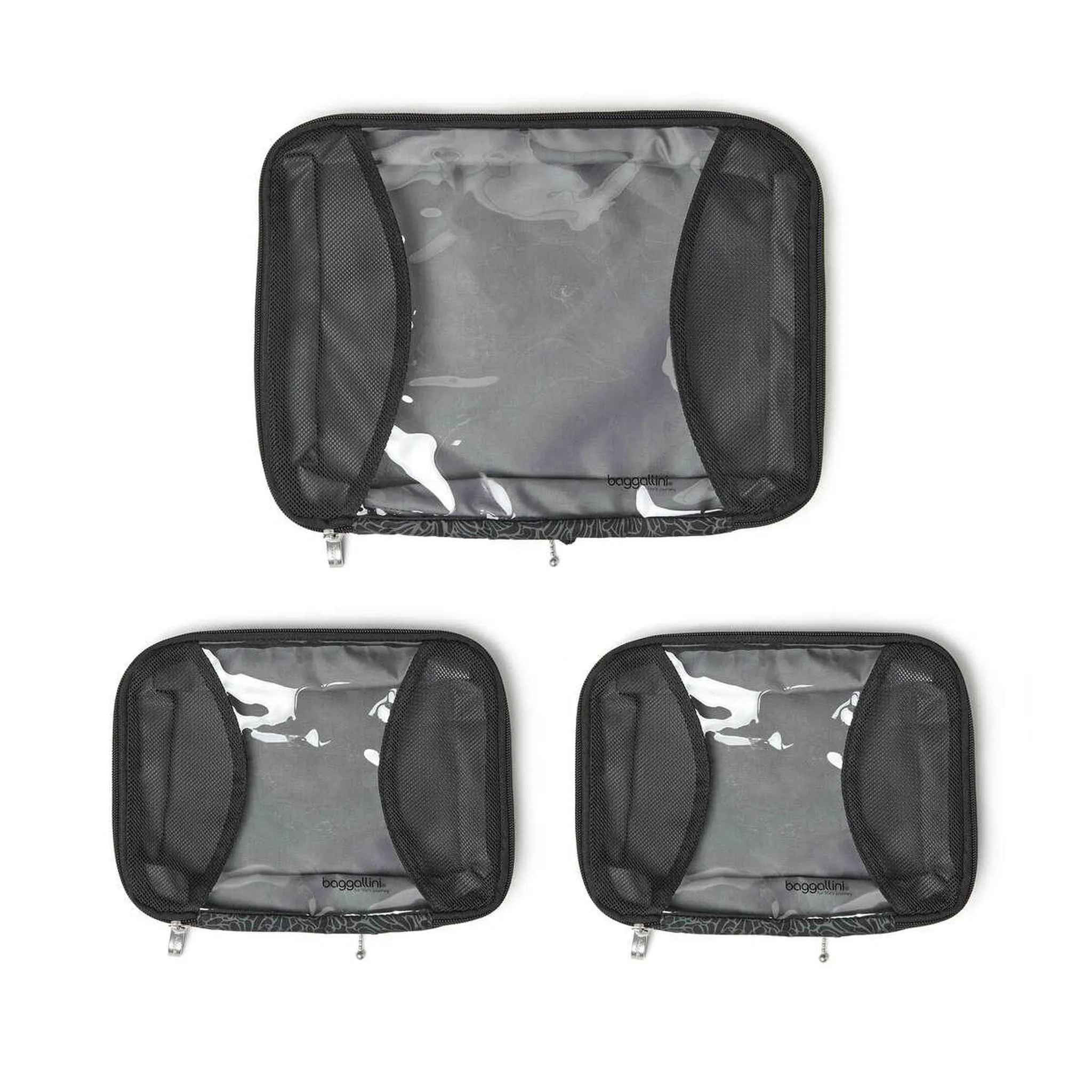 Baggallini Travel 2 Medium & 1 Large Compression Packing Cube Set