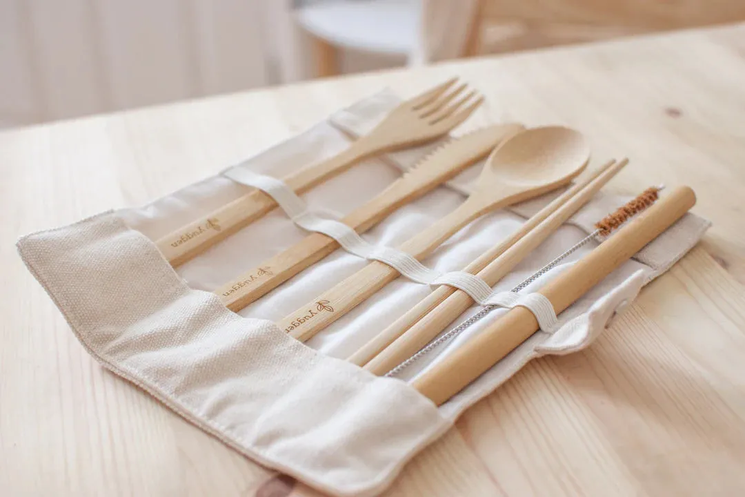 Bamboo Cutlery Travel Set - Yuggen