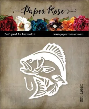 Bass Fish Metal Die 19550 by Paper Rose