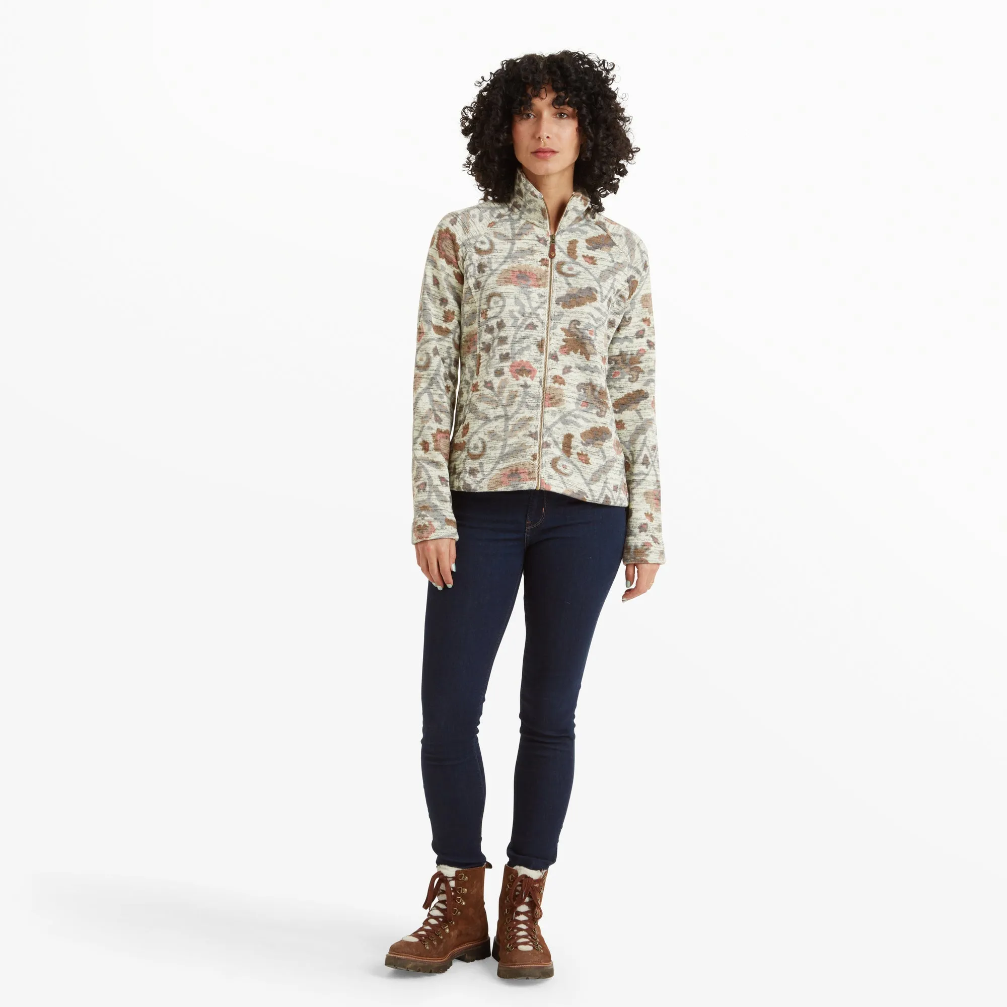 Bhutan Full Zip Jacket - Peetho Floral