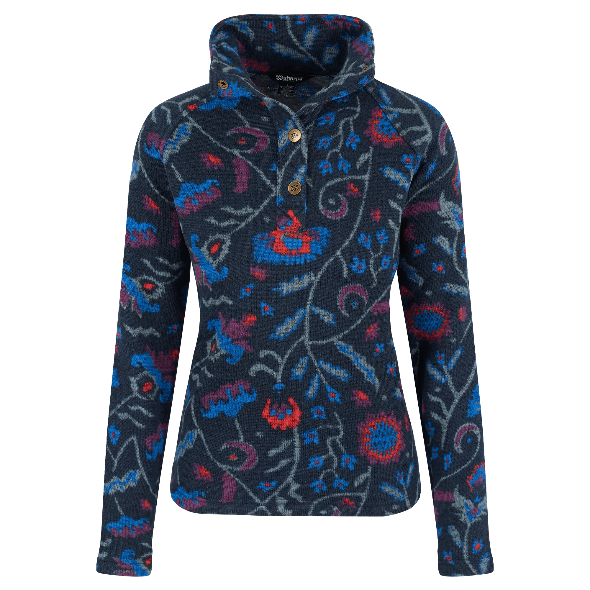 Bhutan Pullover - Rathee Blue Floral