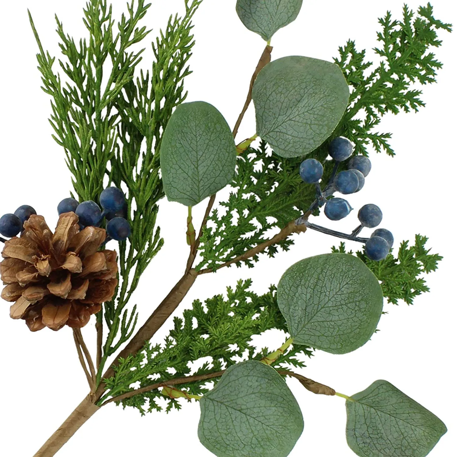 Blue Berry Greenery Picks (Set of 3, 16-Inch)