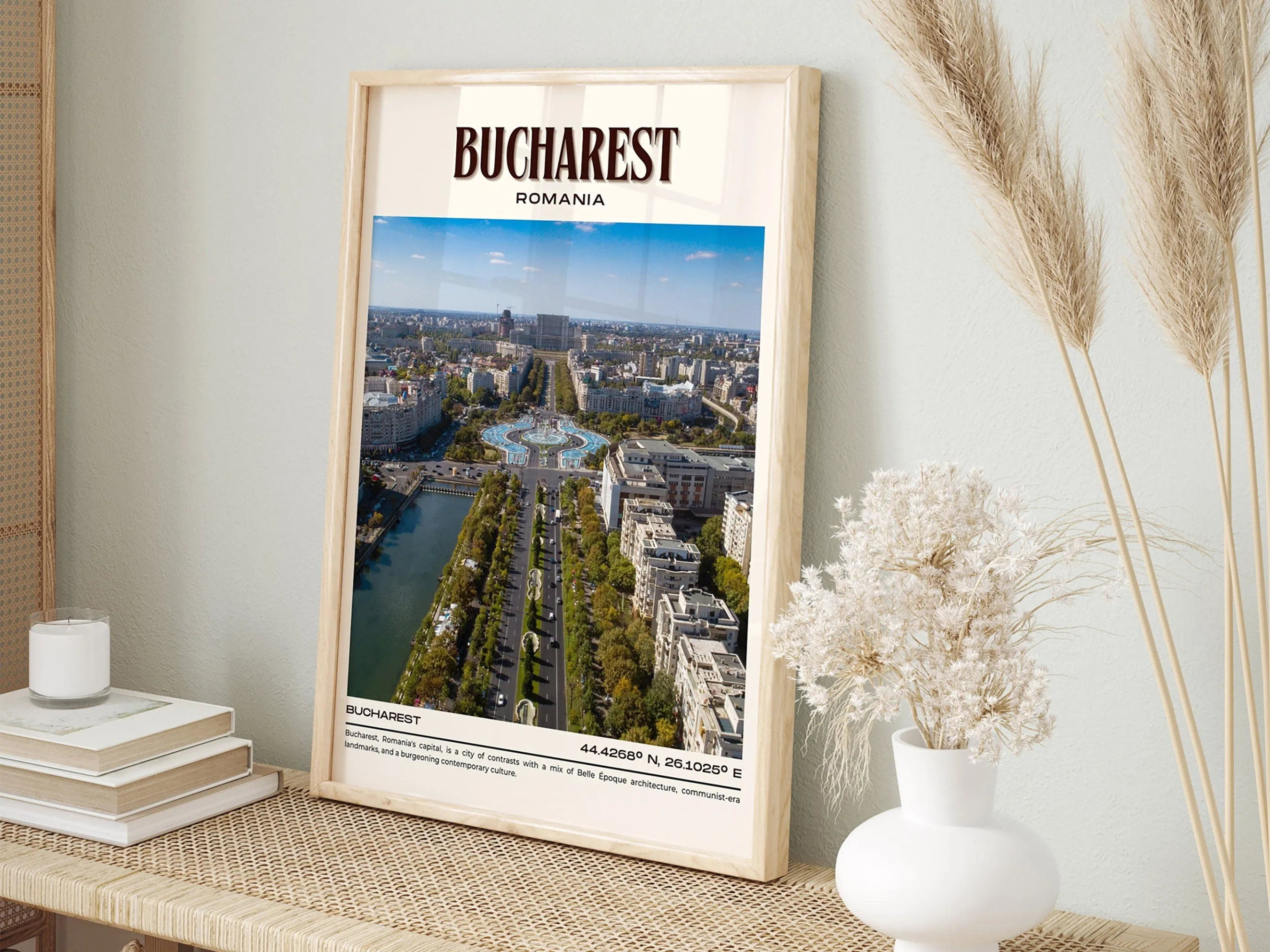 Bucharest Vintage Wall Art, Romania