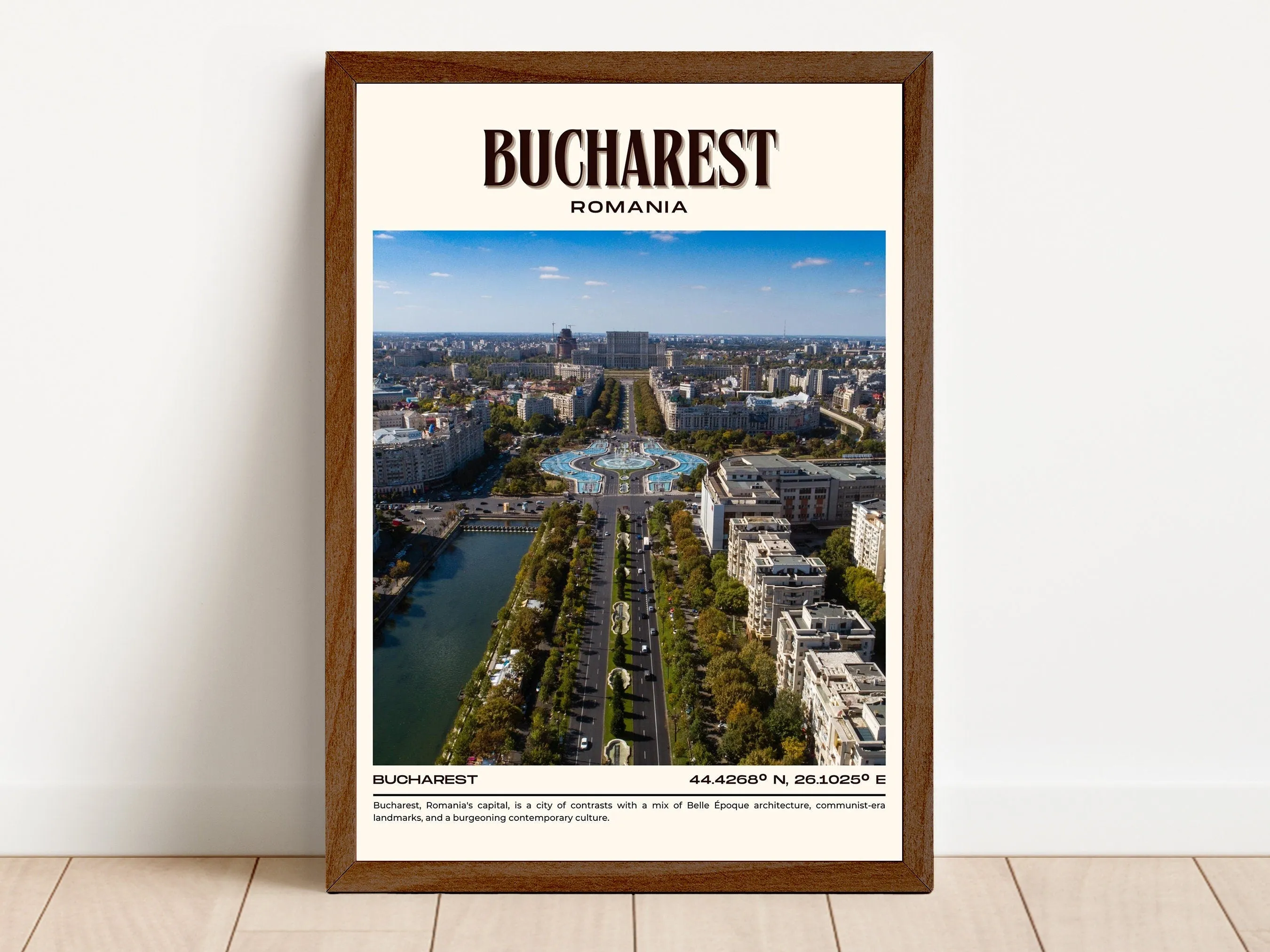 Bucharest Vintage Wall Art, Romania