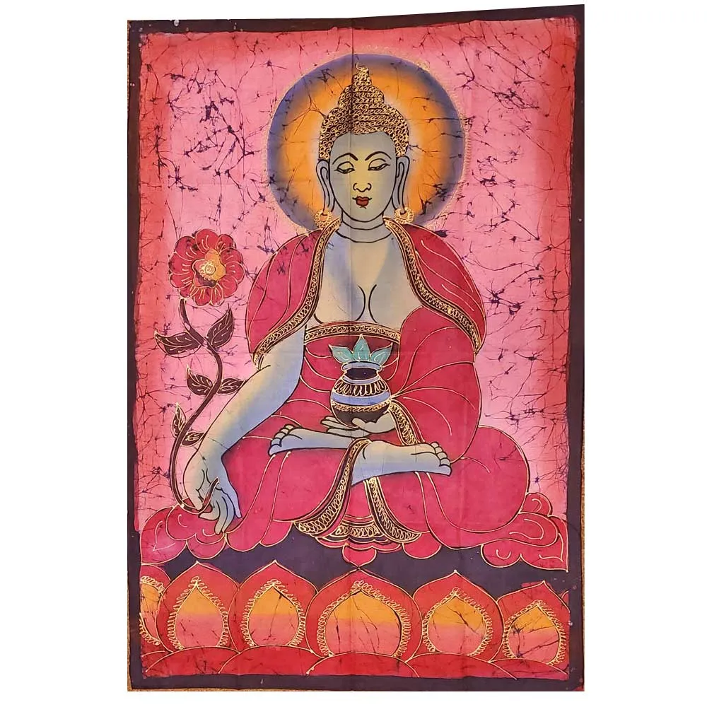 Buddha Calling the Earth to Witness Mudra Enlightenment Double Sided Banner