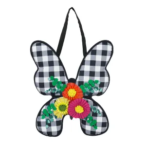 Buffalo Check Butterfly Door Décor,2dhb2245