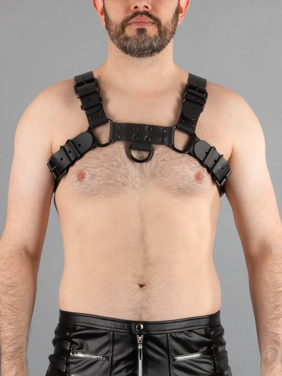 Bulldog Harness with Black Hardware