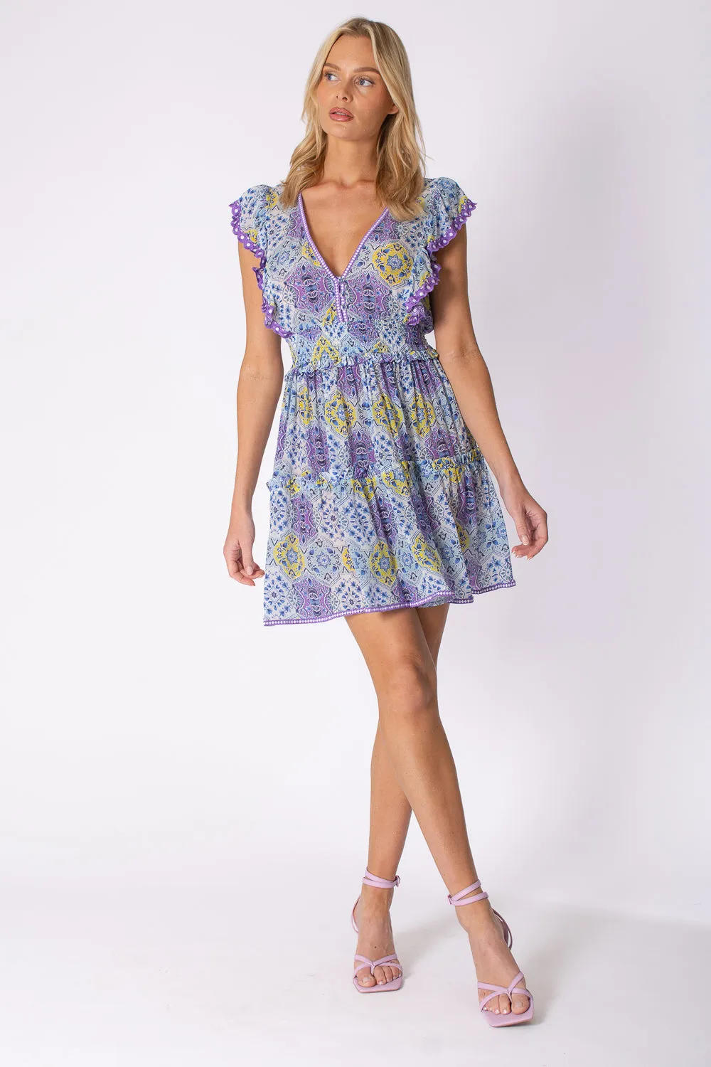 CAMILA DRESS - ZELLIGE TILE