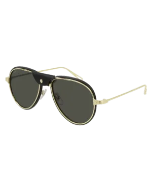 CARTIER | Santos de Cartier Man Sunglasses | Black & Gold
