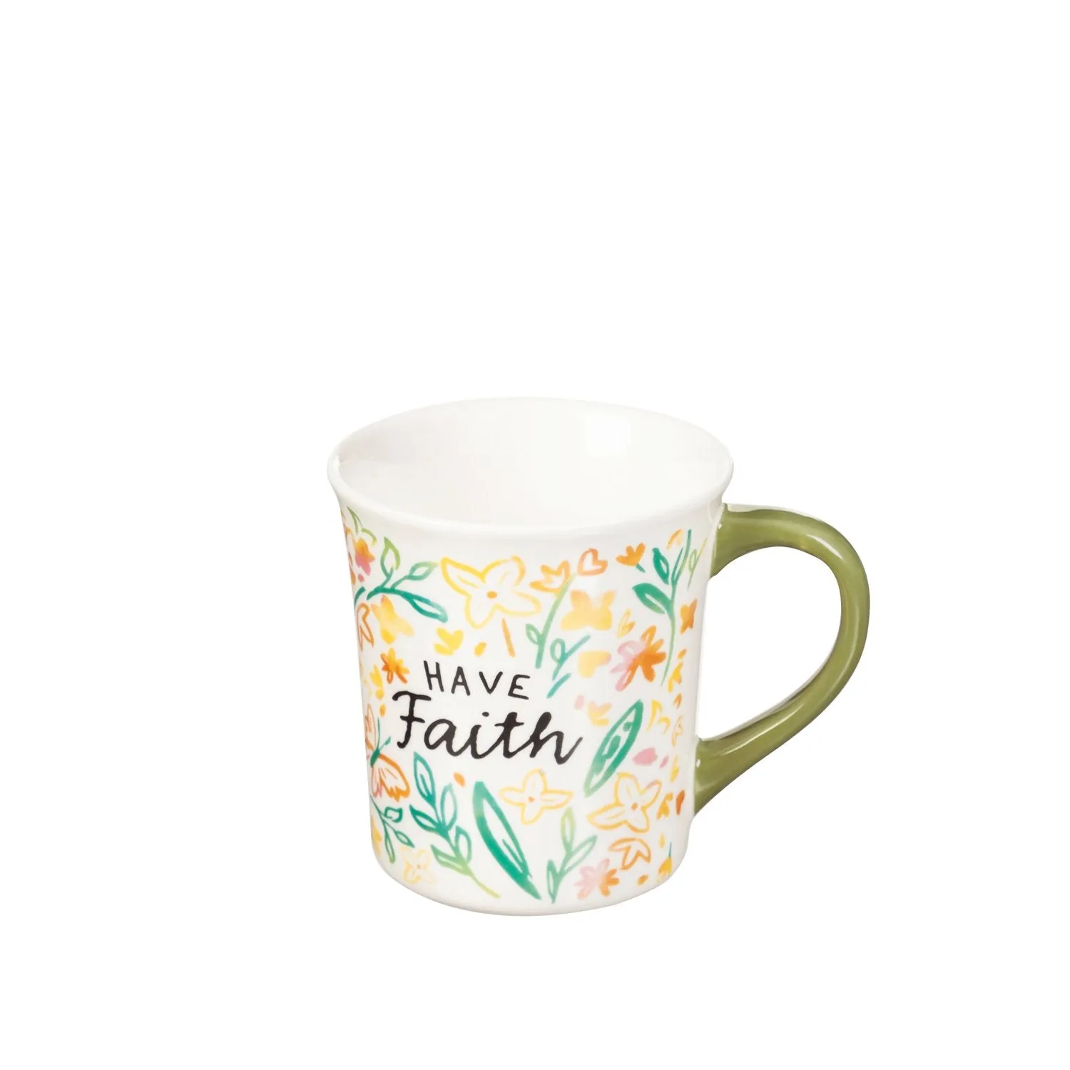 Coffee Cup and Floral Gift Set, 8 OZ, Have Faith,p3758004