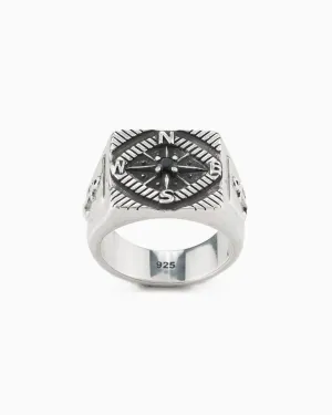 Compass Signet Ring
