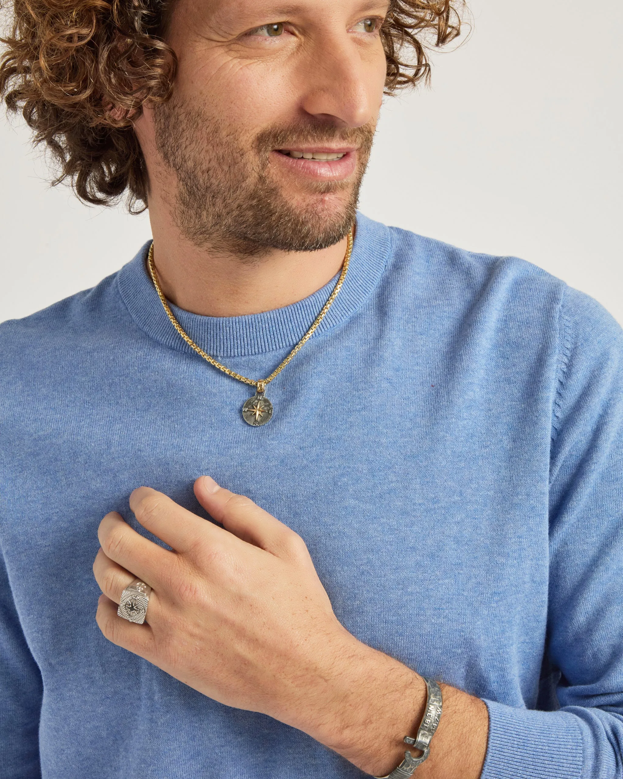 Compass Signet Ring