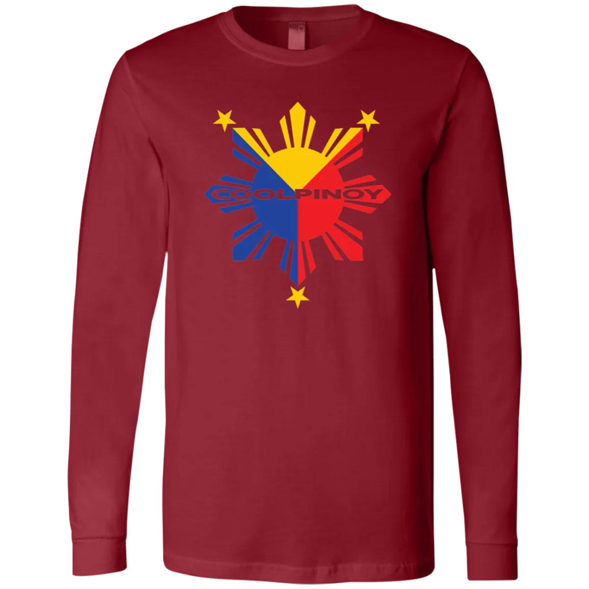 CoolPinoy Tricolor Unisex Jersey Long Sleeve T-Shirt
