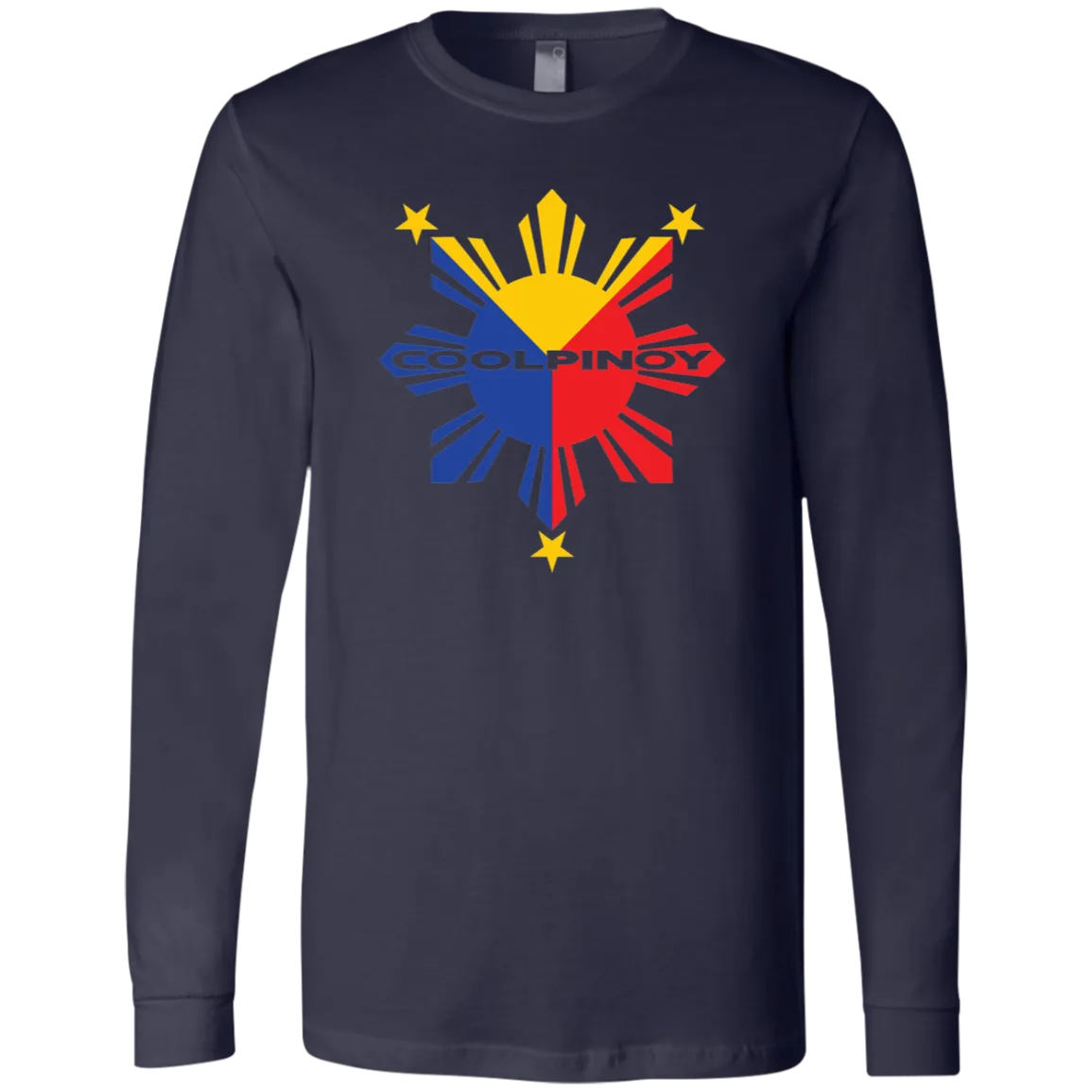 CoolPinoy Tricolor Unisex Jersey Long Sleeve T-Shirt