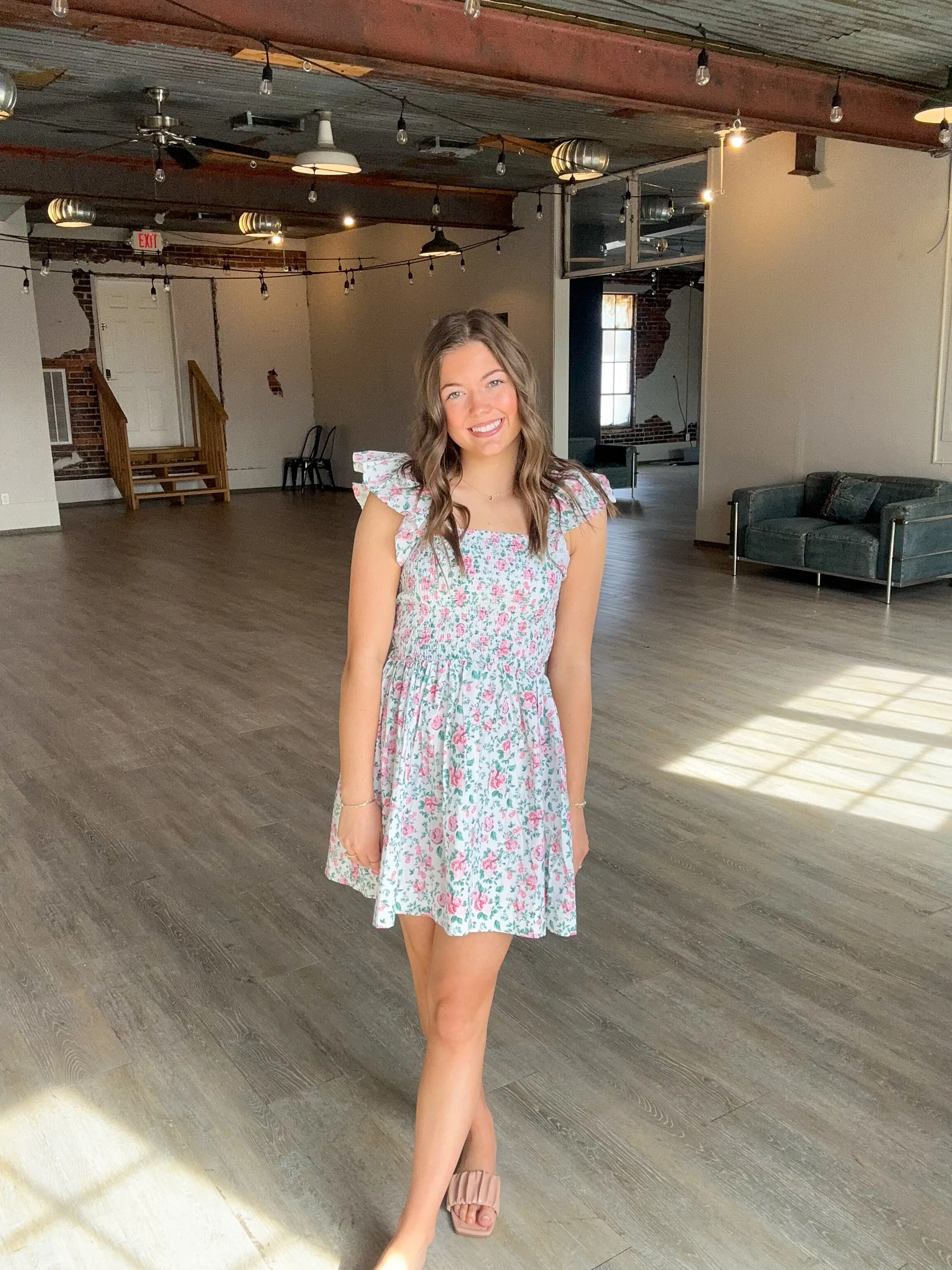 Cottage Rose Mini Dress