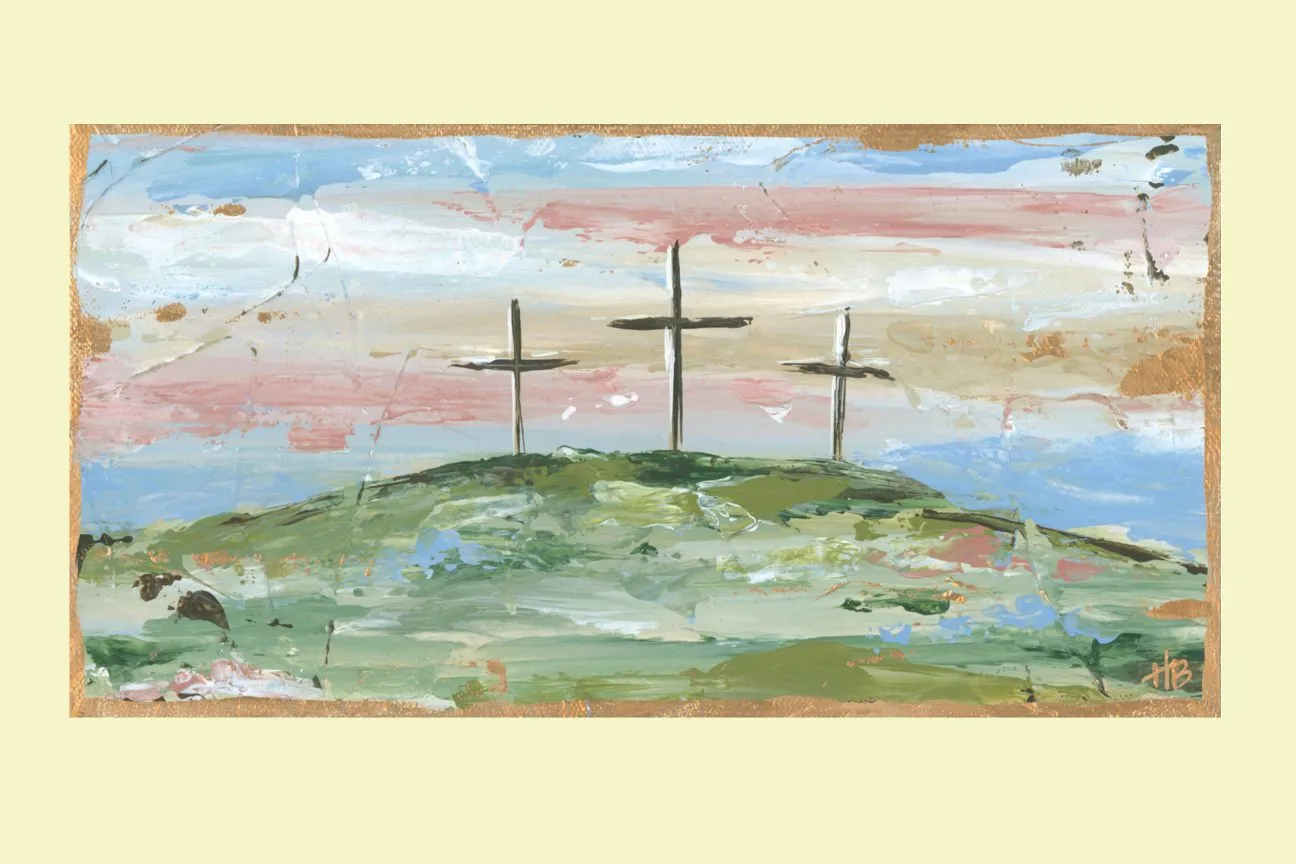 Crosses On Hill Pillow Swap