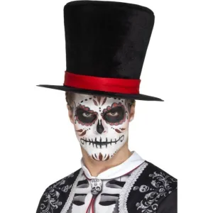 Day of the Dead Top Hat - Black