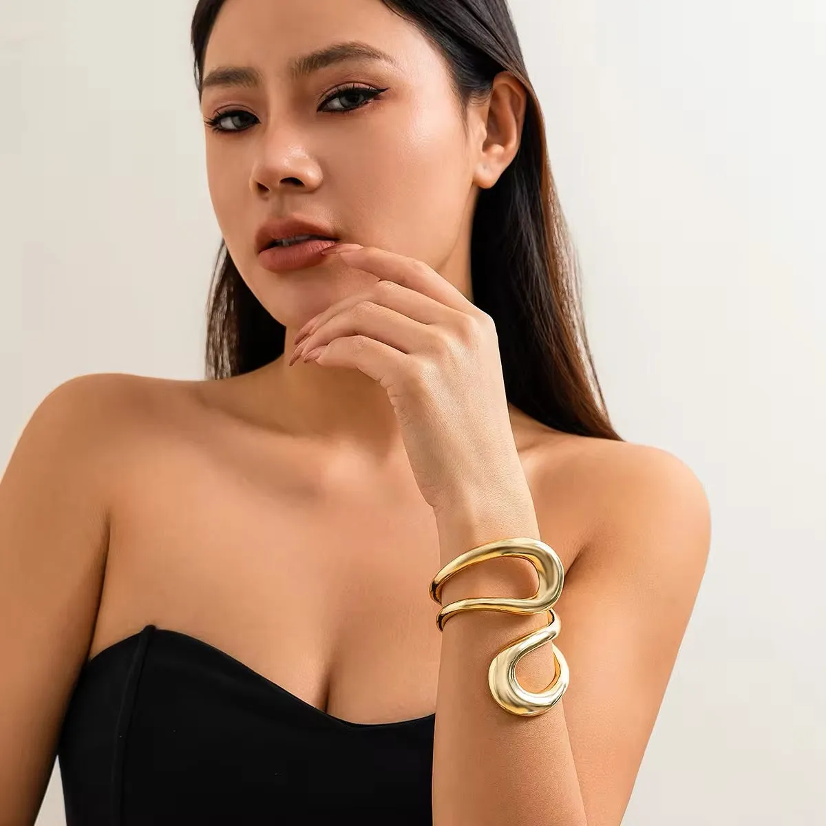 Double Hollowed African Tribal Bracelet