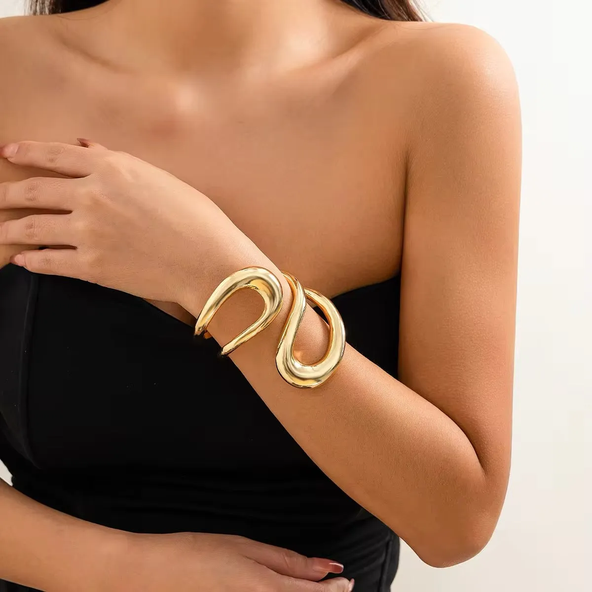 Double Hollowed African Tribal Bracelet
