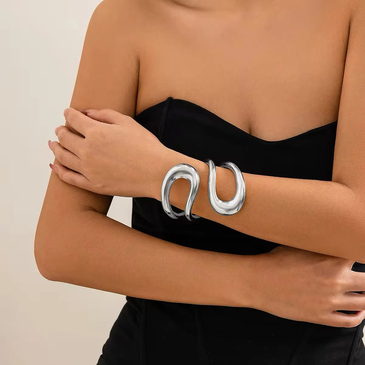 Double Hollowed African Tribal Bracelet