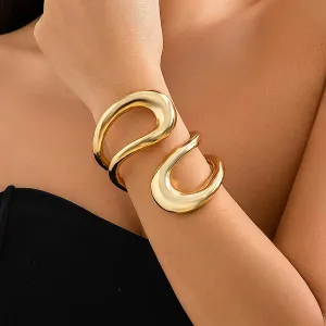 Double Hollowed African Tribal Bracelet