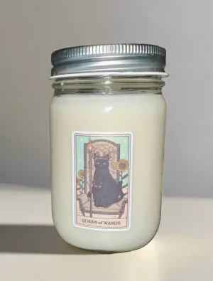 Dragons Blood Scent 12 oz Tarot Card Soy Candle