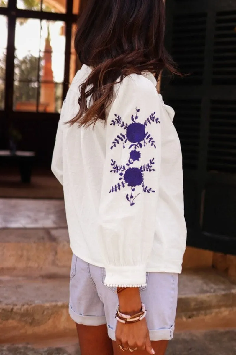 Dreamland Floral Embroidered Top