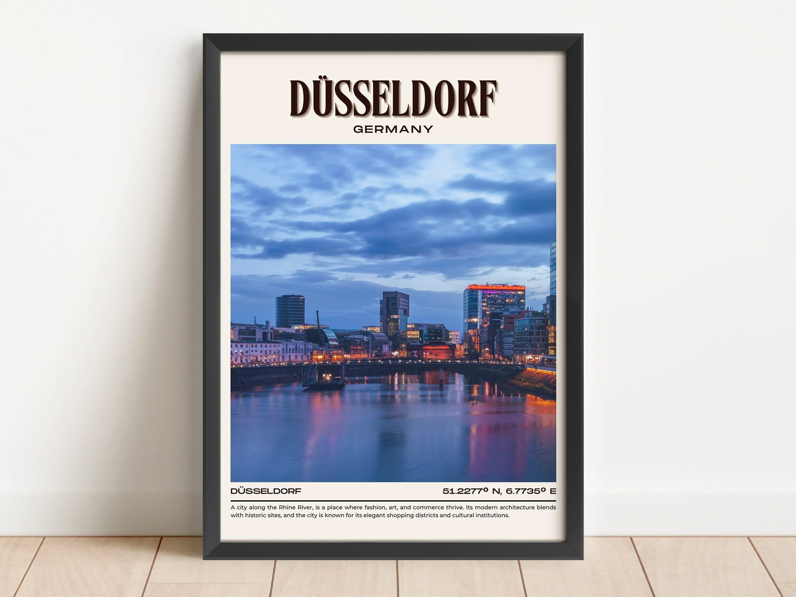 Düsseldorf Vintage Wall Art, Germany