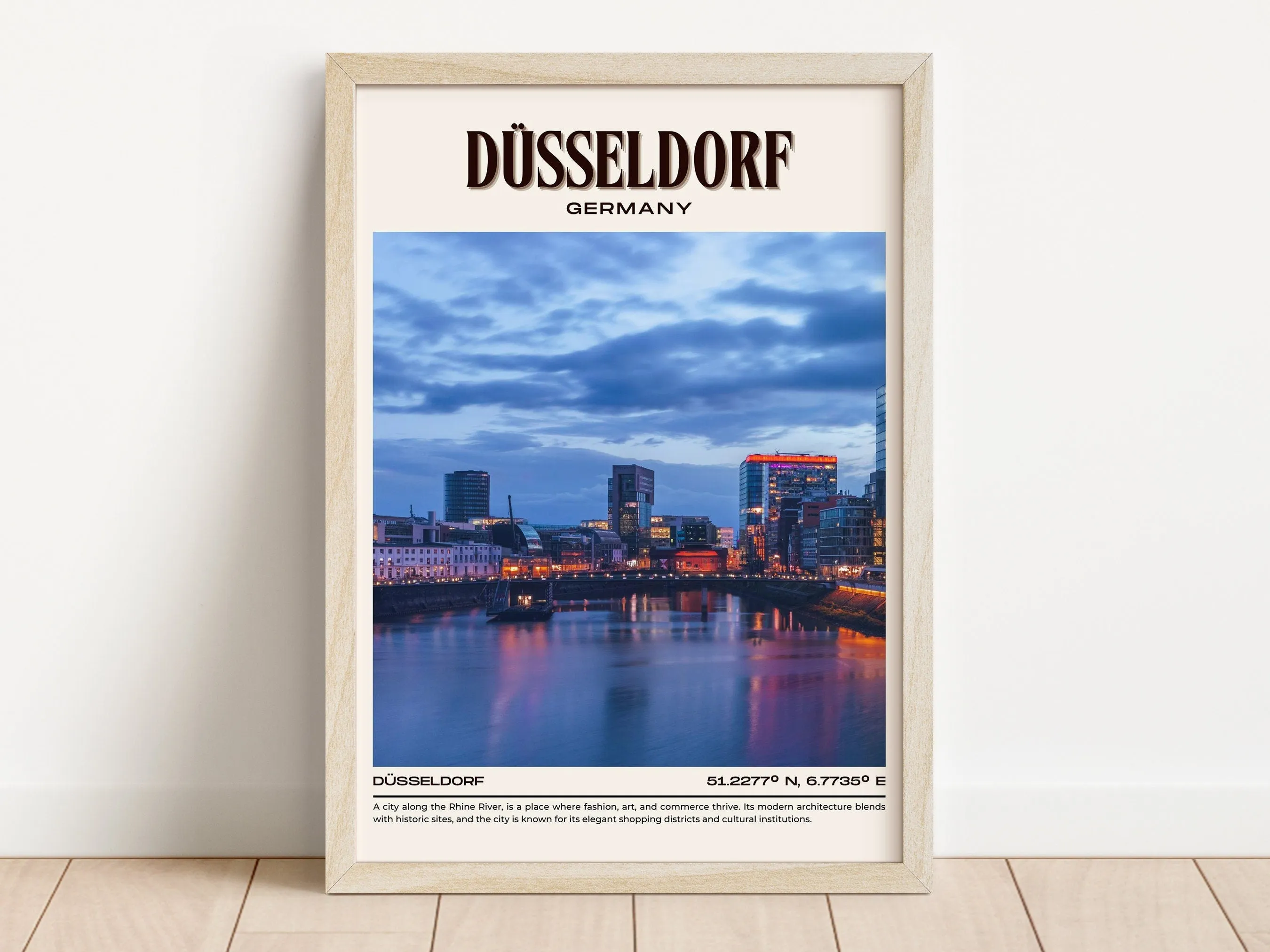 Düsseldorf Vintage Wall Art, Germany