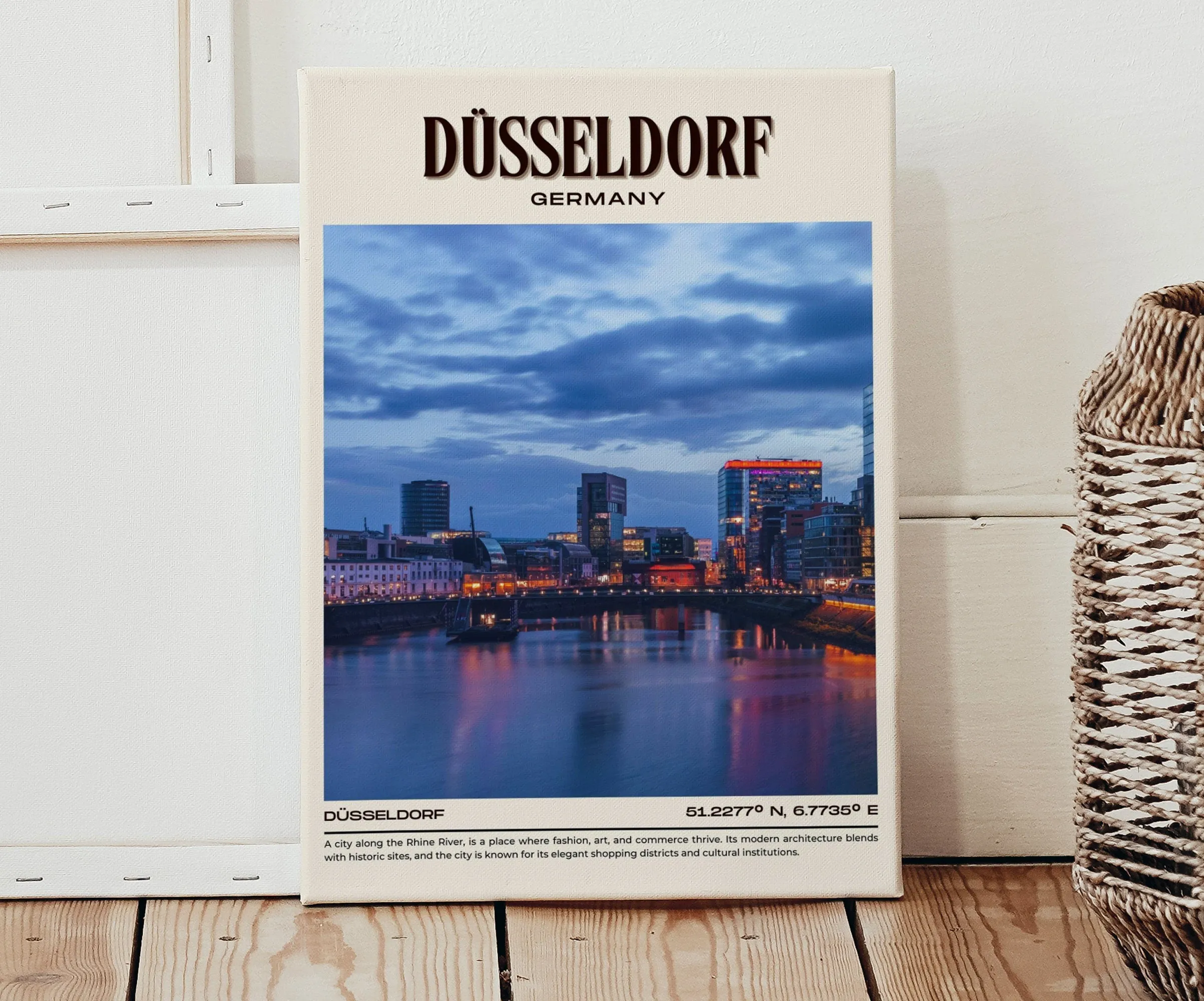 Düsseldorf Vintage Wall Art, Germany