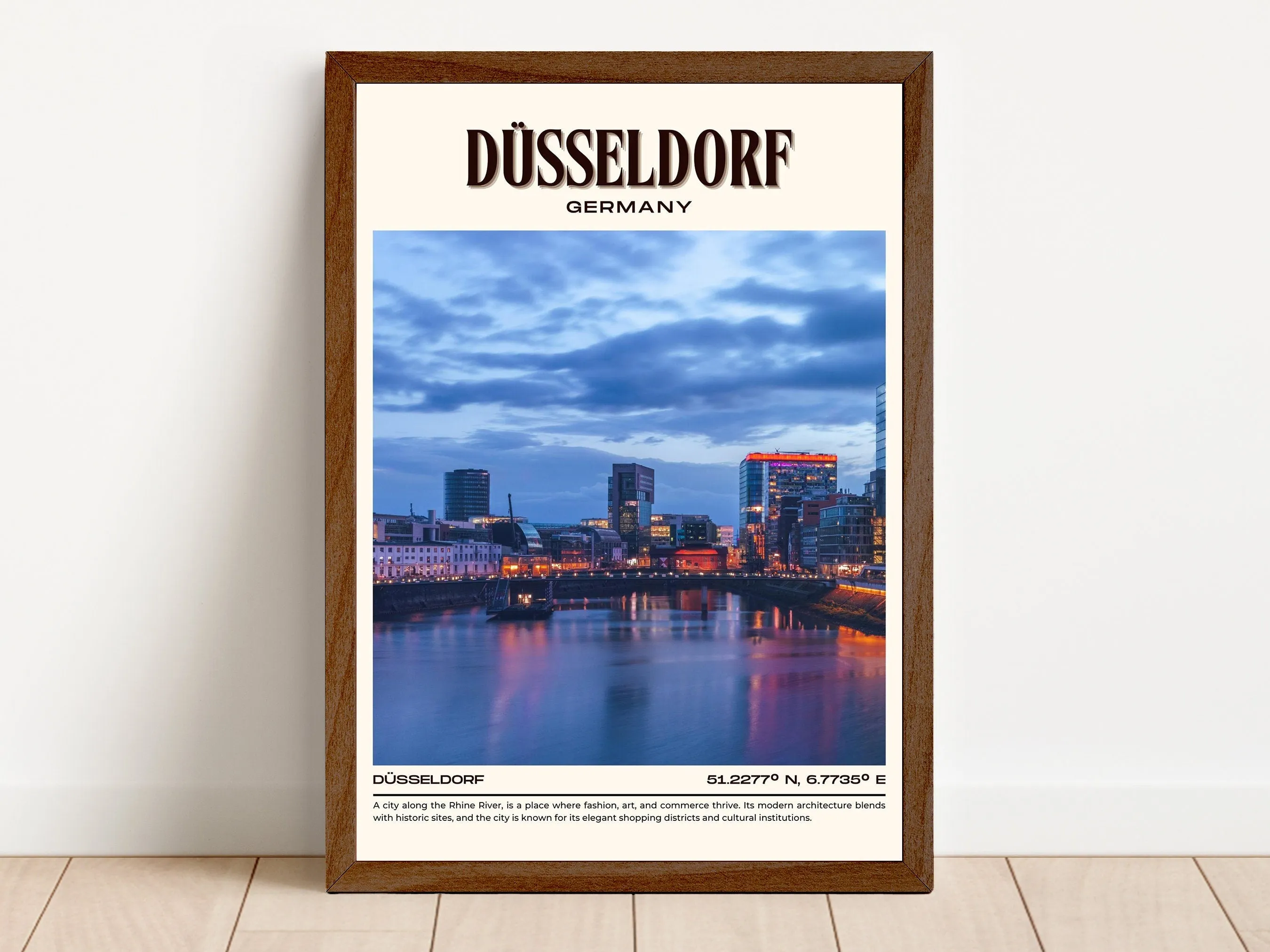 Düsseldorf Vintage Wall Art, Germany