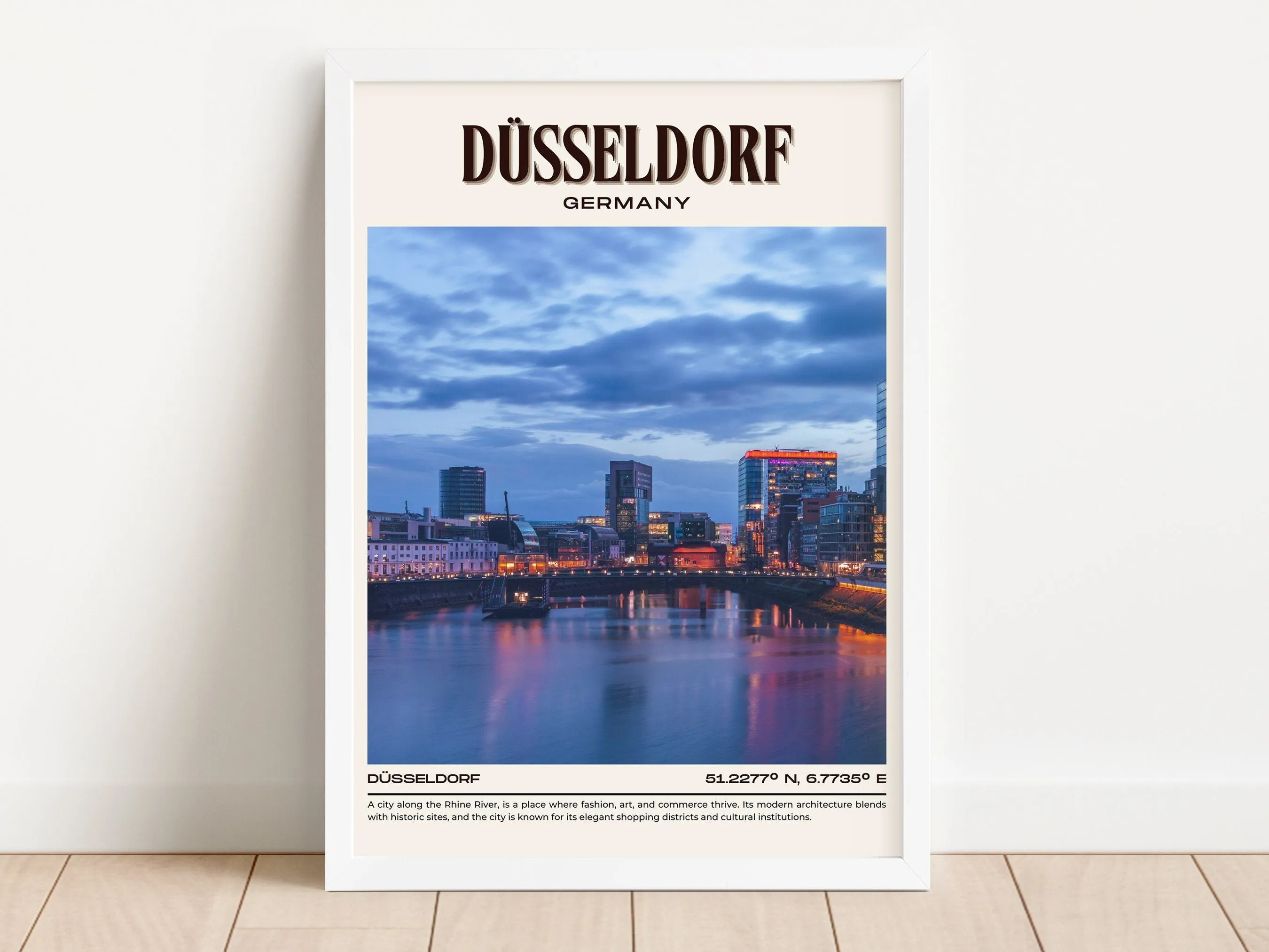 Düsseldorf Vintage Wall Art, Germany