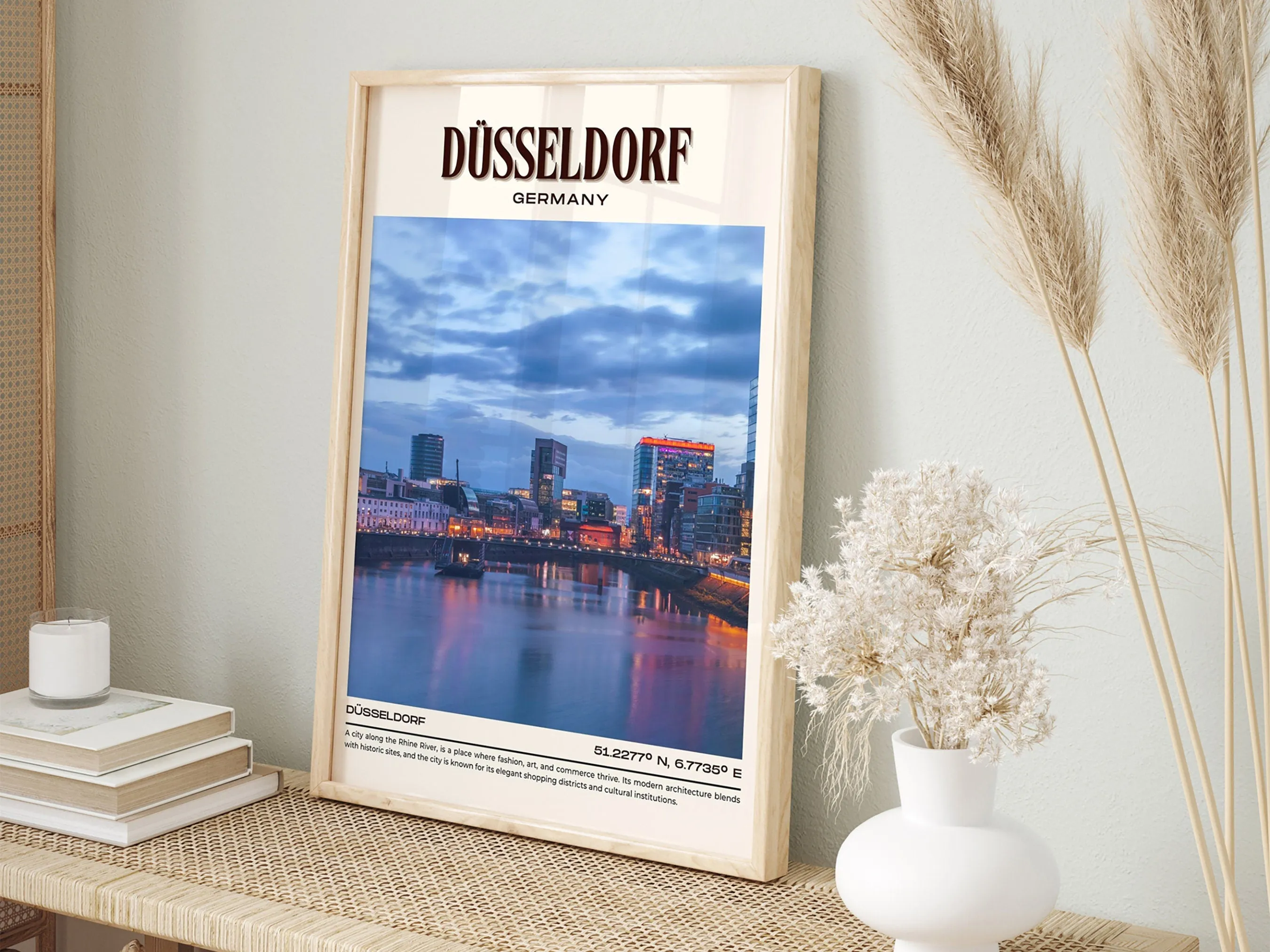 Düsseldorf Vintage Wall Art, Germany