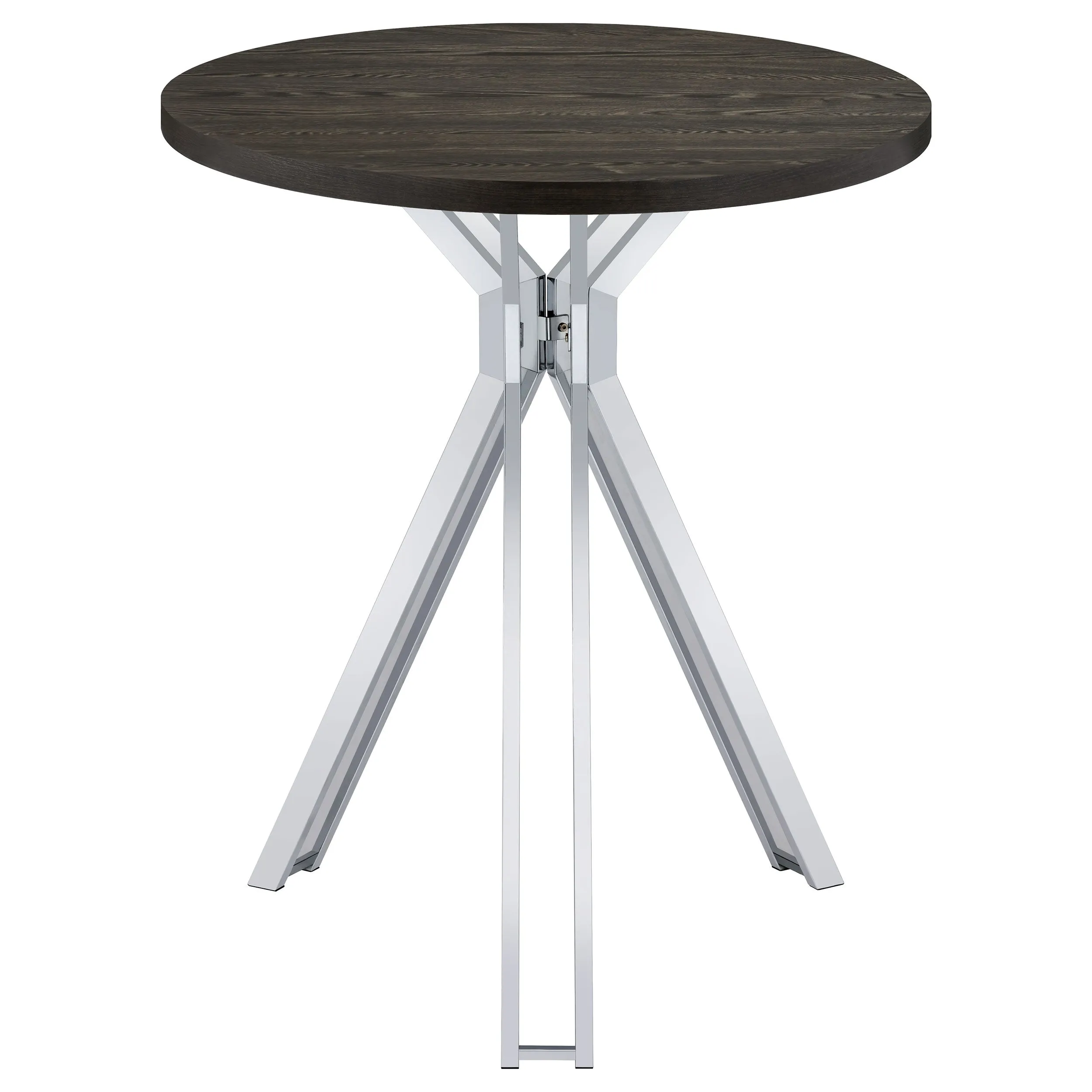 Edgerton Round 35-inch Pub Height Bistro Bar Table Dark Oak
