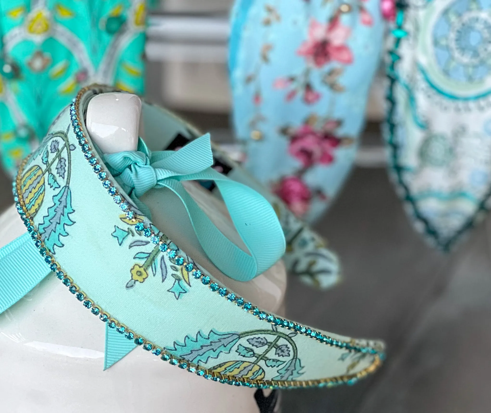 Elizabeth Rhinestone Edge Flat Headband