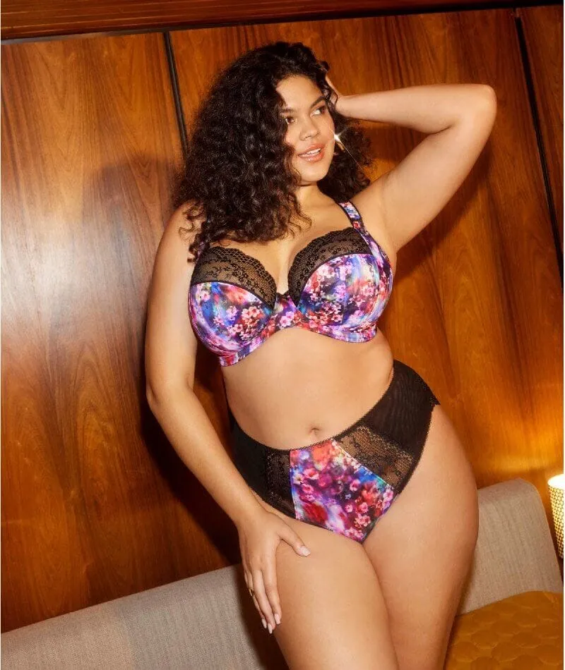 Elomi Lucie Underwire Stretch Plunge Bra - Cherry Blossom