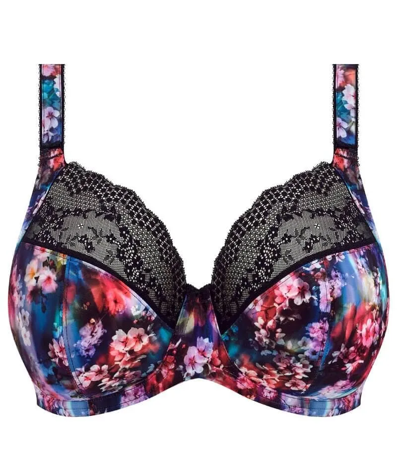 Elomi Lucie Underwire Stretch Plunge Bra - Cherry Blossom