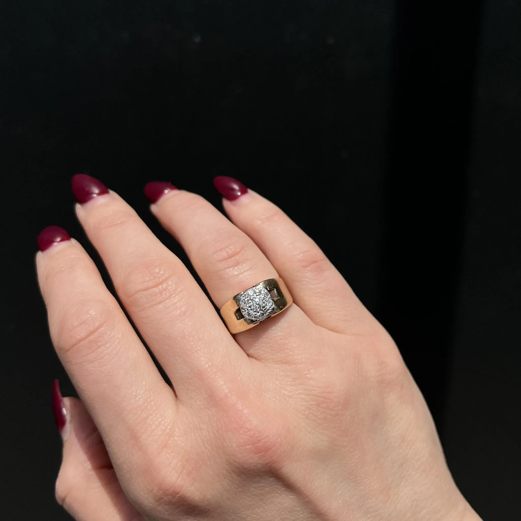 Estate 0.55 CTW Old Mine Cut Diamond Ring