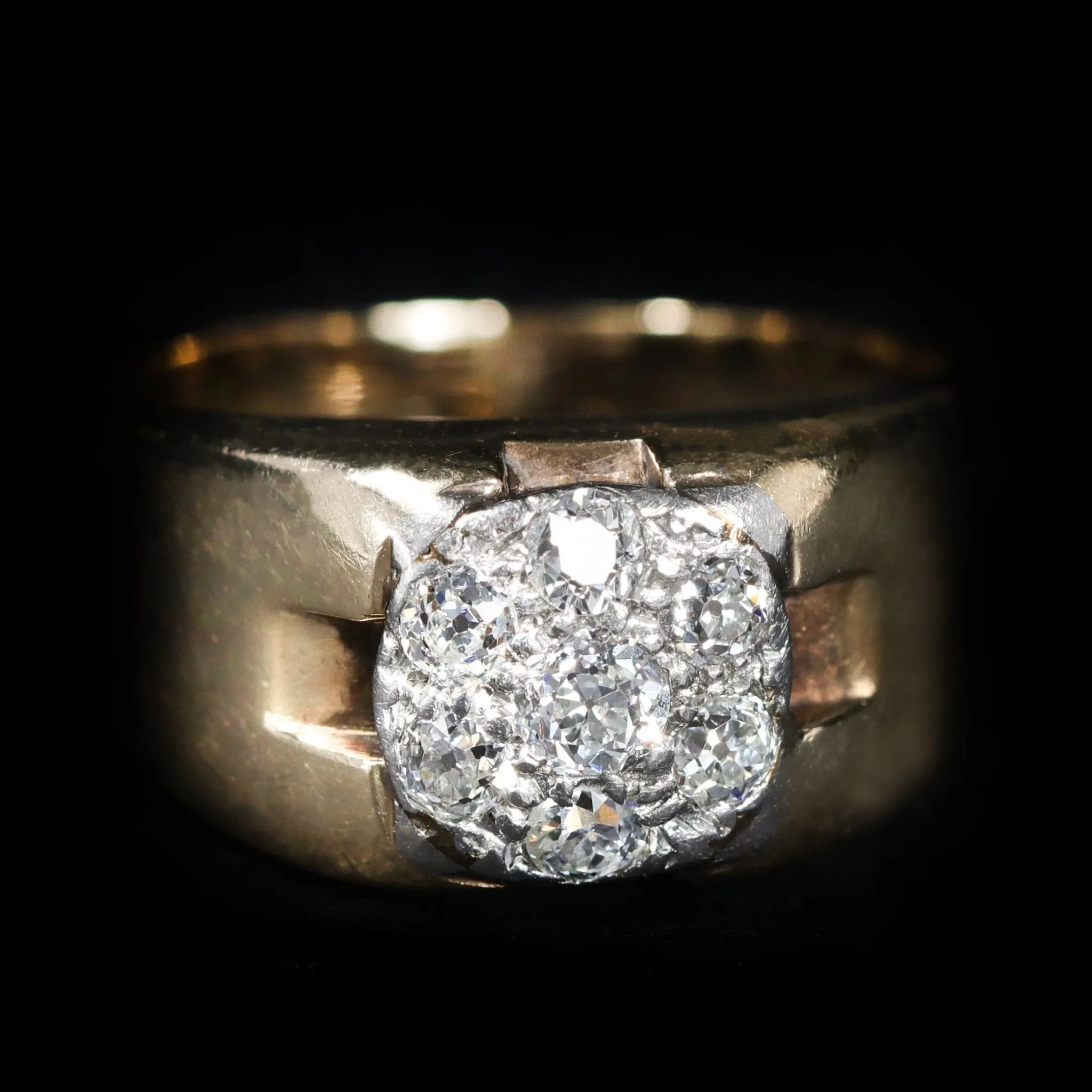 Estate 0.55 CTW Old Mine Cut Diamond Ring