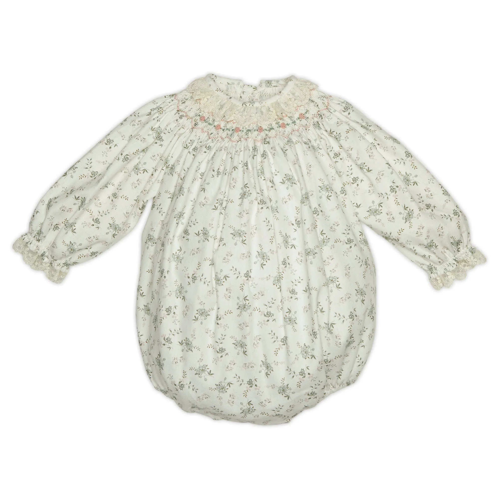 EVELINA HAND-SMOCKED ROMPER