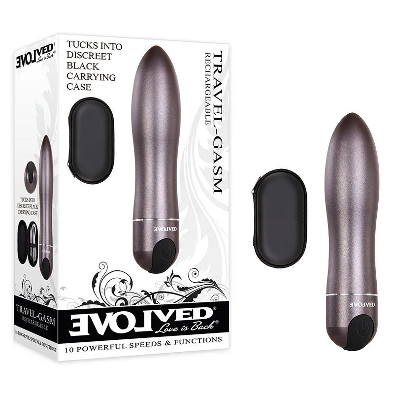 Evolved Travel-Gasm - Gray Bullet with Travel Case