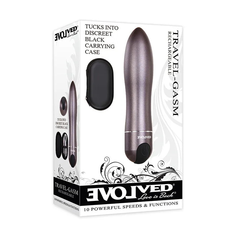 Evolved Travel-Gasm - Gray Bullet with Travel Case