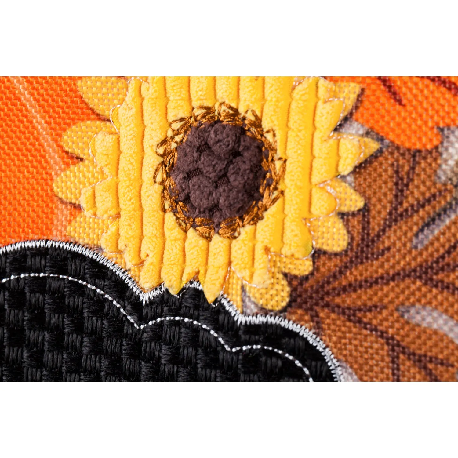 Fall Floral Welcome Garden Burlap Flag,14b8306