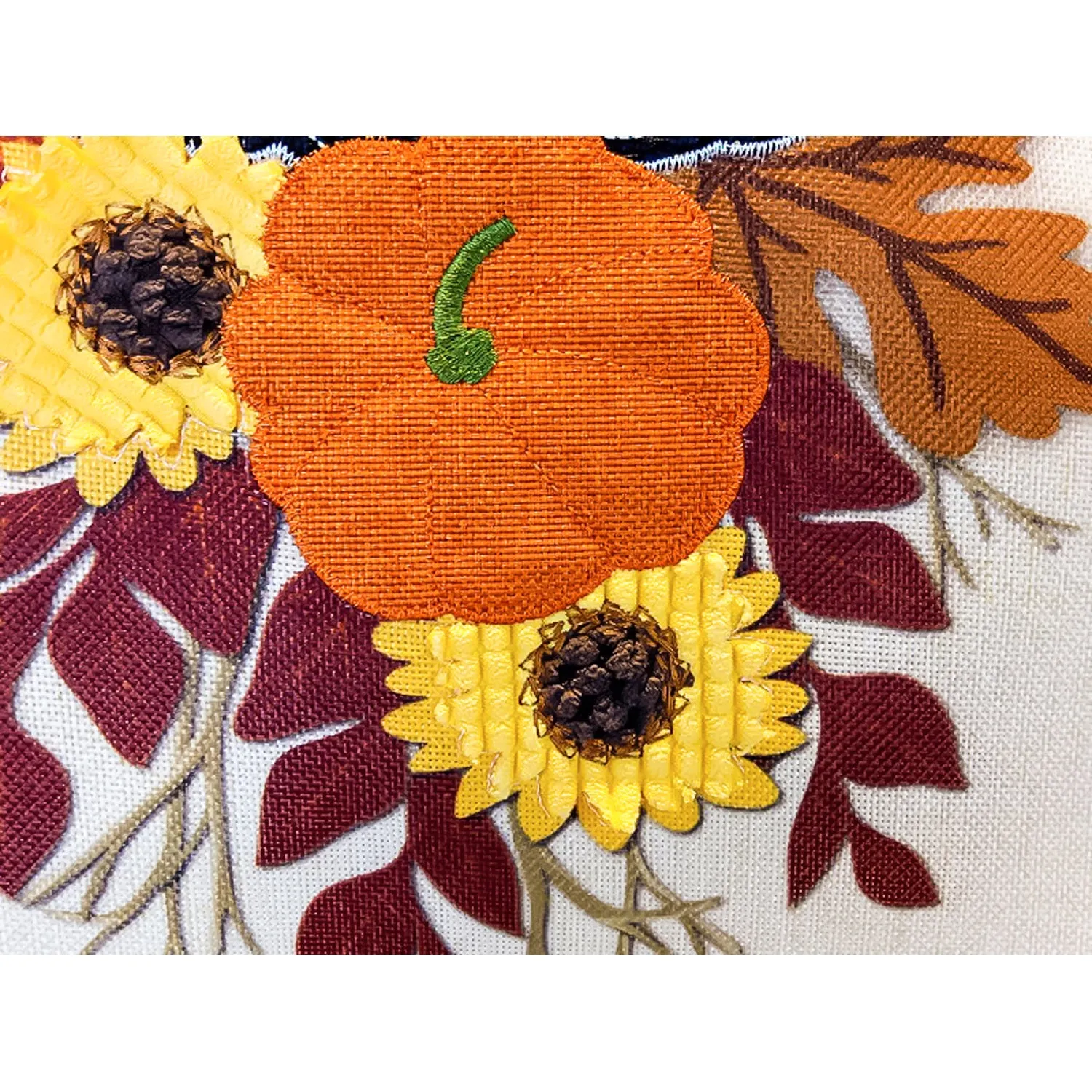 Fall Floral Welcome Garden Burlap Flag,14b8306