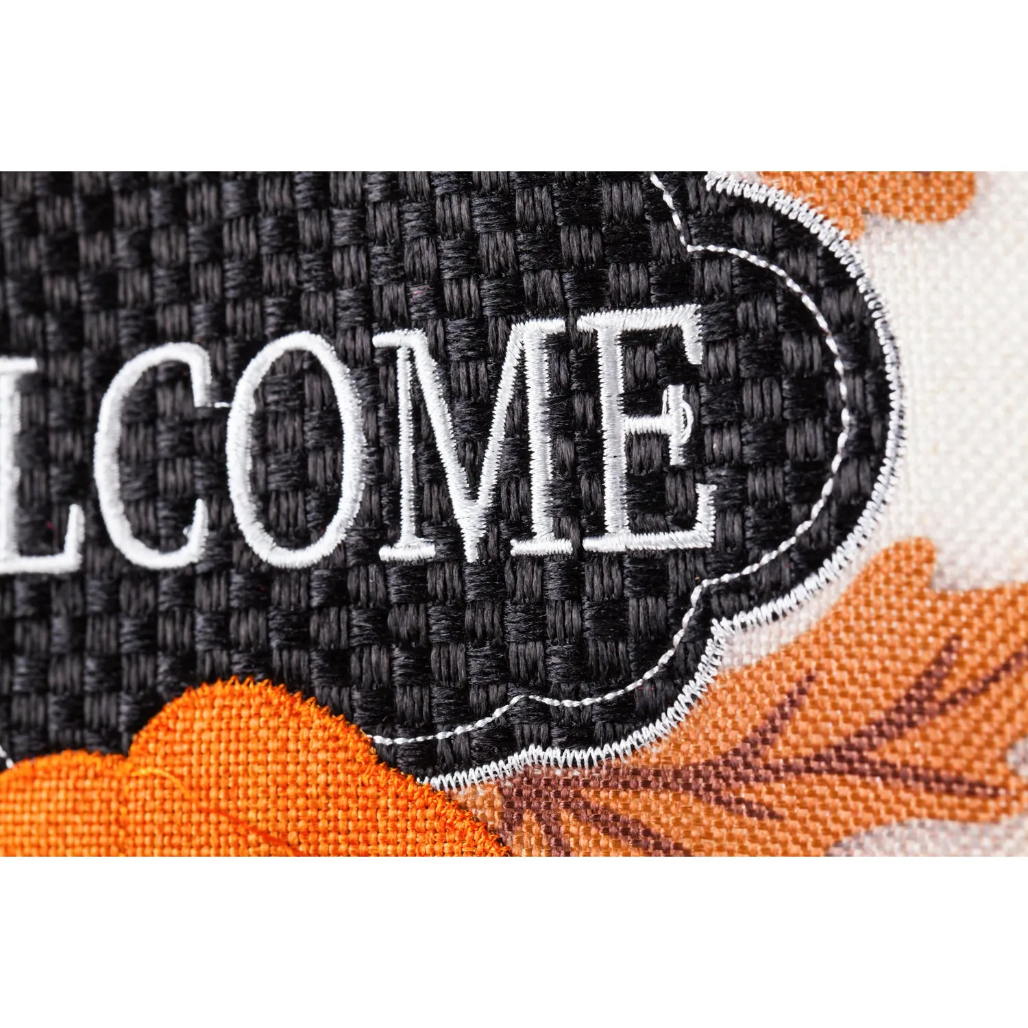Fall Floral Welcome Garden Burlap Flag,14b8306