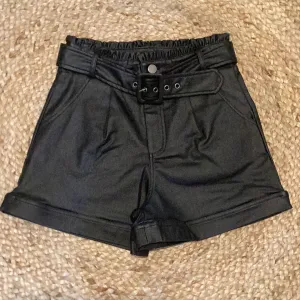 Feminine Faux Leather Shorts