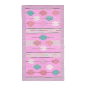 Fez Flair Dhurrie Cotton Rug - Pink